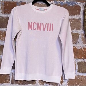 Ivy Storehouse Alpha Kappa Alpha Sorority AKA Swrater MCMVIII Pink & White sz MD